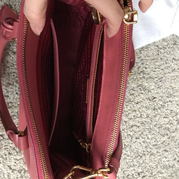 Prada Saffiano Lux Satchel in TAMARIS - Picture 4 of 8